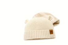Load image into Gallery viewer, Baby's Teddy-Beanie Satin Lined Beanie 3-8 Months