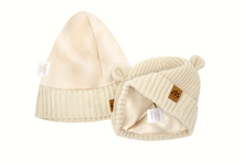 Load image into Gallery viewer, Baby's Teddy-Beanie Satin Lined Beanie 3-8 Months