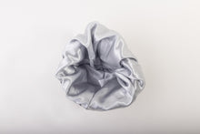 Load image into Gallery viewer, Grey Satin Lined Beanie - Black Sunrise UK Satin Lined Hats,. Satin lined Beanie, Hoodies. For children, adults, babies. For those with curly natural hair, sensitive scalps and fragile curls.