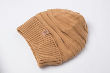 Load image into Gallery viewer, Sand Satin Lined Slouch Beanie - Black Sunrise UK Satin Lined Hats,. Satin lined Beanie, Hoodies. For children, adults, babies. For those with curly natural hair, sensitive scalps and fragile curls.