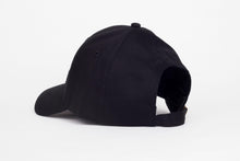 Load image into Gallery viewer, Full Black Satin Lined Baseball Cap - Black Sunrise UK Satin Lined Hats,. Satin lined Beanie, Hoodies. For children, adults, babies. For those with curly natural hair, sensitive scalps and fragile curls.