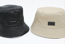 Load image into Gallery viewer, Reversible Black Stone Satin Lined Bucket Hat - Black Sunrise UK Satin Lined Hats,. Satin lined Beanie, Hoodies. For children, adults, babies. For those with curly natural hair, sensitive scalps and fragile curls.