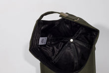 Load image into Gallery viewer, Khaki Satin Lined Full Baseball Cap - Black Sunrise UK Satin Lined Hats,. Satin lined Beanie, Hoodies. For children, adults, babies. For those with curly natural hair, sensitive scalps and fragile curls.