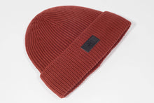 Load image into Gallery viewer, Absolute Burnt Orange Satin Lined Beanie - Black Sunrise UK Satin Lined Hats,. Satin lined Beanie, Hoodies. For children, adults, babies. For those with curly natural hair, sensitive scalps and fragile curls.