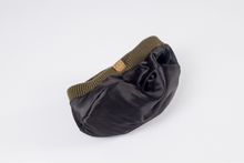 Load image into Gallery viewer, Khaki Beret Satin Lined - Black Sunrise UK Satin Lined Hats,. Satin lined Beanie, Hoodies. For children, adults, babies. For those with curly natural hair, sensitive scalps and fragile curls.