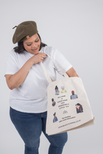 Load image into Gallery viewer, Black Sunrise Tote XL Bag - Black Sunrise UK Satin Lined Hats,. Satin lined Beanie, Hoodies. For children, adults, babies. For those with curly natural hair, sensitive scalps and fragile curls.