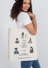 Load image into Gallery viewer, Black Sunrise Tote XL Bag - Black Sunrise UK Satin Lined Hats,. Satin lined Beanie, Hoodies. For children, adults, babies. For those with curly natural hair, sensitive scalps and fragile curls.