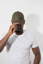 Load image into Gallery viewer, Khaki Satin Lined Full Baseball Cap - Black Sunrise UK Satin Lined Hats,. Satin lined Beanie, Hoodies. For children, adults, babies. For those with curly natural hair, sensitive scalps and fragile curls.