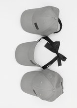 Load image into Gallery viewer, Dove Grey Tie-Now Visor - Black Sunrise UK Satin Lined Hats,. Satin lined Beanie, Hoodies. For children, adults, babies. For those with curly natural hair, sensitive scalps and fragile curls.