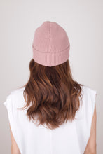 Load image into Gallery viewer, Absolute Dusted Rose Satin Lined Beanie - Black Sunrise UK Satin Lined Hats,. Satin lined Beanie, Hoodies. For children, adults, babies. For those with curly natural hair, sensitive scalps and fragile curls.