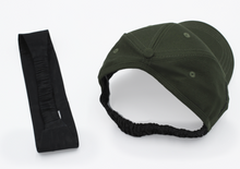 Load image into Gallery viewer, Gym and Edge Protect Headband - Black Sunrise UK Satin Lined Hats,. Satin lined Beanie, Hoodies. For children, adults, babies. For those with curly natural hair, sensitive scalps and fragile curls.