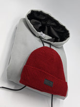 Load image into Gallery viewer, Satin Lined Hoodie in Teal Grey - Black Sunrise UK Satin Lined Hats,. Satin lined Beanie, Hoodies. For children, adults, babies. For those with curly natural hair, sensitive scalps and fragile curls.