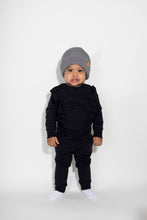 Load image into Gallery viewer, Child Soft Grey Satin Lined Beanie - 1-3 Years - Black Sunrise UK Satin Lined Hats,. Satin lined Beanie, Hoodies. For children, adults, babies. For those with curly natural hair, sensitive scalps and fragile curls.
