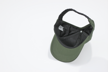 Load image into Gallery viewer, Khaki Green Satin Lined Half-Full Baseball Cap - Black Sunrise UK Satin Lined Hats,. Satin lined Beanie, Hoodies. For children, adults, babies. For those with curly natural hair, sensitive scalps and fragile curls.