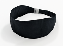 Load image into Gallery viewer, Gym and Edge Protect Headband - Black Sunrise UK Satin Lined Hats,. Satin lined Beanie, Hoodies. For children, adults, babies. For those with curly natural hair, sensitive scalps and fragile curls.