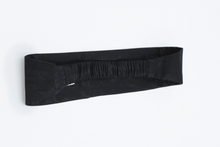 Load image into Gallery viewer, Gym and Edge Protect Headband - Black Sunrise UK Satin Lined Hats,. Satin lined Beanie, Hoodies. For children, adults, babies. For those with curly natural hair, sensitive scalps and fragile curls.