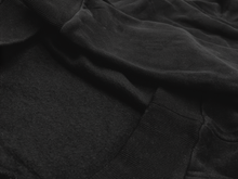 Load image into Gallery viewer, Satin Lined Hoodie in Black - Black Sunrise UK Satin Lined Hats,. Satin lined Beanie, Hoodies. For children, adults, babies. For those with curly natural hair, sensitive scalps and fragile curls.