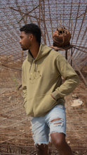 Load image into Gallery viewer, Satin Lined Hoodie in Olive Green - Black Sunrise UK Satin Lined Hats,. Satin lined Beanie, Hoodies. For children, adults, babies. For those with curly natural hair, sensitive scalps and fragile curls.