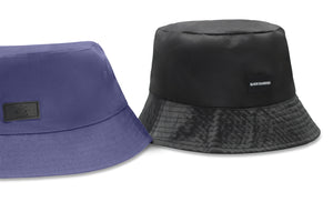 Reversible Black and Navy Satin Lined Bucket Hat