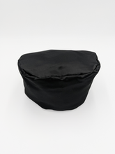 Load image into Gallery viewer, Satin Headrest Cover - Black Sunrise UK Satin Lined Hats,. Satin lined Beanie, Hoodies. For children, adults, babies. For those with curly natural hair, sensitive scalps and fragile curls.
