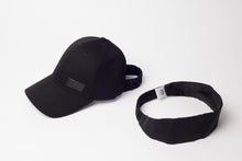 Load image into Gallery viewer, Midnight Black Satin Lined Half-Full Baseball Cap - Black Sunrise UK Satin Lined Hats,. Satin lined Beanie, Hoodies. For children, adults, babies. For those with curly natural hair, sensitive scalps and fragile curls.
