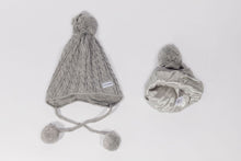 Load image into Gallery viewer, Ear Loving Beanie in Grey - Child 2-5 Years - Black Sunrise UK Satin Lined Hats,. Satin lined Beanie, Hoodies. For children, adults, babies. For those with curly natural hair, sensitive scalps and fragile curls.
