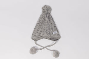 Ear Loving Beanie in Grey - Child 2-5 Years - Black Sunrise UK Satin Lined Hats,. Satin lined Beanie, Hoodies. For children, adults, babies. For those with curly natural hair, sensitive scalps and fragile curls.