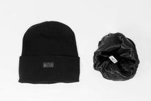 Load image into Gallery viewer, Midnight Dome Beanie - XL Sized - Black Sunrise UK Satin Lined Hats,. Satin lined Beanie, Hoodies. For children, adults, babies. For those with curly natural hair, sensitive scalps and fragile curls.
