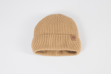 Load image into Gallery viewer, Mummy and Me Tan and Grey Pom Pom Beanies - Black Sunrise UK Satin Lined Hats,. Satin lined Beanie, Hoodies. For children, adults, babies. For those with curly natural hair, sensitive scalps and fragile curls.
