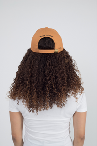 Rusty Mustard Satin Lined Full Baseball Cap - Black Sunrise UK Satin Lined Hats,. Satin lined Beanie, Hoodies. For children, adults, babies. For those with curly natural hair, sensitive scalps and fragile curls.