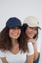 Load image into Gallery viewer, Cream Satin Lined Full Baseball Cap - Black Sunrise UK Satin Lined Hats,. Satin lined Beanie, Hoodies. For children, adults, babies. For those with curly natural hair, sensitive scalps and fragile curls.
