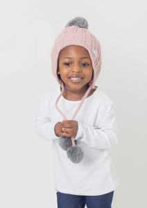 Black baby hat with ears cheap