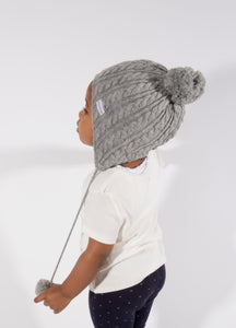 Ear Loving Beanie in Grey - Child 2-5 Years - Black Sunrise UK Satin Lined Hats,. Satin lined Beanie, Hoodies. For children, adults, babies. For those with curly natural hair, sensitive scalps and fragile curls.