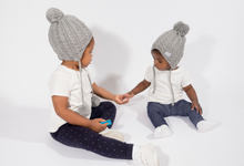 Load image into Gallery viewer, Baby&#39;s First Satin Lined Beanie 6 Months - 2 Years - Black Sunrise UK Satin Lined Hats,. Satin lined Beanie, Hoodies. For children, adults, babies. For those with curly natural hair, sensitive scalps and fragile curls.
