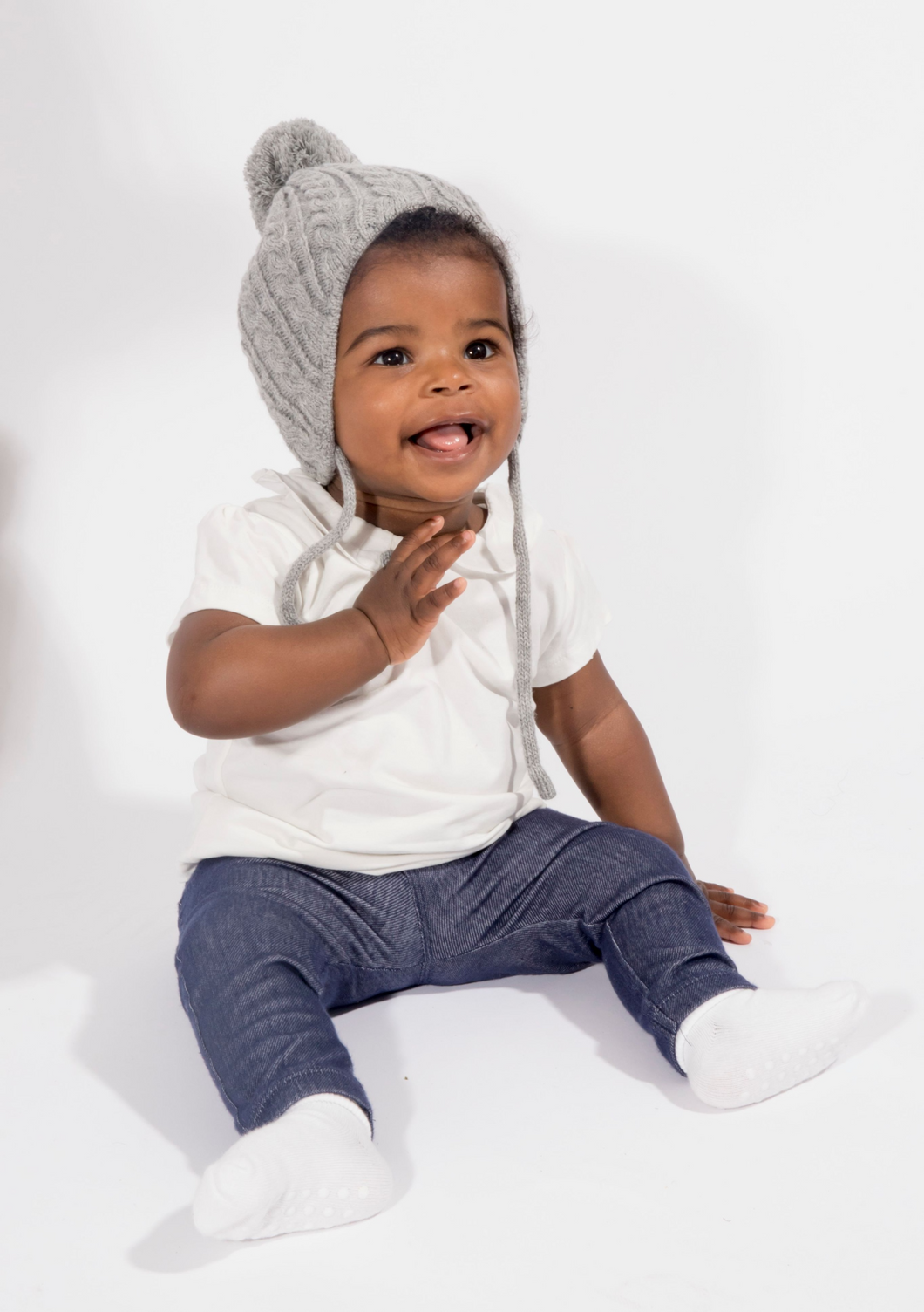 Baby s First Beanie Satin Lined Children s Winter Hat Black