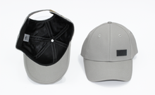Load image into Gallery viewer, Full Dove Grey Satin Lined Baseball Cap - Black Sunrise UK Satin Lined Hats,. Satin lined Beanie, Hoodies. For children, adults, babies. For those with curly natural hair, sensitive scalps and fragile curls.

