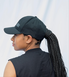 Full Black Satin Lined Baseball Cap - Black Sunrise UK Satin Lined Hats,. Satin lined Beanie, Hoodies. For children, adults, babies. For those with curly natural hair, sensitive scalps and fragile curls.