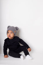 Load image into Gallery viewer, Child Soft Grey Satin Lined Beanie - 1-3 Years - Black Sunrise UK Satin Lined Hats,. Satin lined Beanie, Hoodies. For children, adults, babies. For those with curly natural hair, sensitive scalps and fragile curls.
