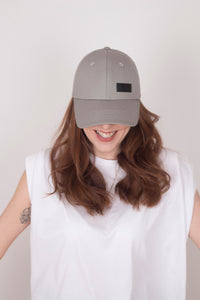 Full Dove Grey Satin Lined Baseball Cap - Black Sunrise UK Satin Lined Hats,. Satin lined Beanie, Hoodies. For children, adults, babies. For those with curly natural hair, sensitive scalps and fragile curls.