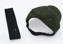 Load image into Gallery viewer, Gym and Edge Protect Headband - Black Sunrise UK Satin Lined Hats,. Satin lined Beanie, Hoodies. For children, adults, babies. For those with curly natural hair, sensitive scalps and fragile curls.
