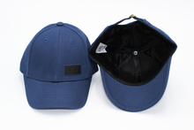 Load image into Gallery viewer, Children&#39;s Navy Satin Lined Cap - Black Sunrise UK Satin Lined Hats,. Satin lined Beanie, Hoodies. For children, adults, babies. For those with curly natural hair, sensitive scalps and fragile curls.
