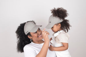Dove Gray Satin Lined Half-Full Baseball Cap - Black Sunrise UK Satin Lined Hats,. Satin lined Beanie, Hoodies. For children, adults, babies. For those with curly natural hair, sensitive scalps and fragile curls.
