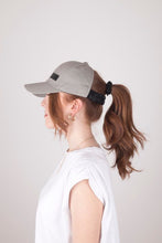 Load image into Gallery viewer, Dove Gray Satin Lined Half-Full Baseball Cap - Black Sunrise UK Satin Lined Hats,. Satin lined Beanie, Hoodies. For children, adults, babies. For those with curly natural hair, sensitive scalps and fragile curls.
