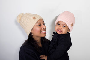 Child Blush Pink Satin Lined Beanie - 1-3 Years - Black Sunrise UK Satin Lined Hats,. Satin lined Beanie, Hoodies. For children, adults, babies. For those with curly natural hair, sensitive scalps and fragile curls.