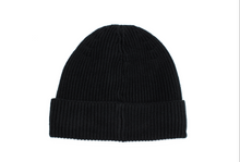 Load image into Gallery viewer, Absolute Midnight Black Satin Lined Beanie - Black Sunrise UK Satin Lined Hats,. Satin lined Beanie, Hoodies. For children, adults, babies. For those with curly natural hair, sensitive scalps and fragile curls.
