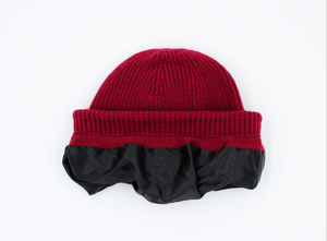 Red Stripes Tall Satin Lined Beanie - Black Sunrise UK Satin Lined Hats,. Satin lined Beanie, Hoodies. For children, adults, babies. For those with curly natural hair, sensitive scalps and fragile curls.