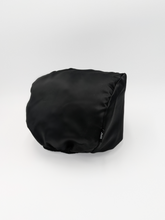 Load image into Gallery viewer, Satin Headrest Cover - Black Sunrise UK Satin Lined Hats,. Satin lined Beanie, Hoodies. For children, adults, babies. For those with curly natural hair, sensitive scalps and fragile curls.

