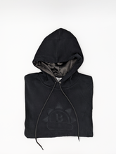 Load image into Gallery viewer, Satin Lined Hoodie in Black - Black Sunrise UK Satin Lined Hats,. Satin lined Beanie, Hoodies. For children, adults, babies. For those with curly natural hair, sensitive scalps and fragile curls.
